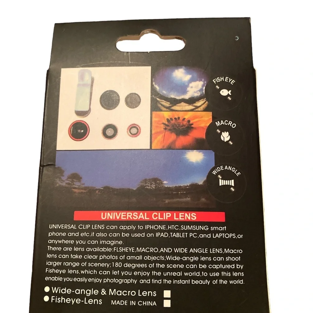 NWT Universal Clip On Cell Phone Tablet Laptop Camera Lens
